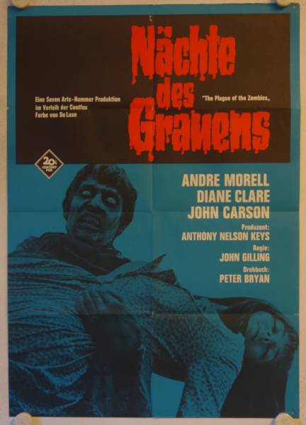 The Plague of the Zombies original release german movie poster